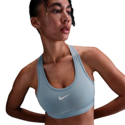 Brassière Nike Swoosh Bleu pour Femme