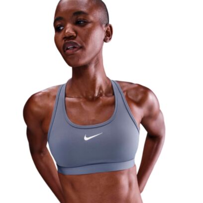 Brassière Nike Swoosh Bleu pour Femme