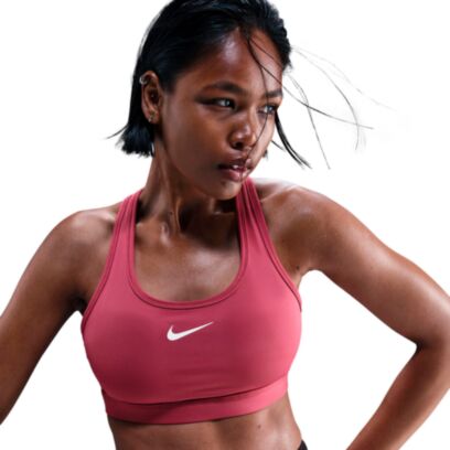 Brassière Nike Swoosh Rouge pour Femme