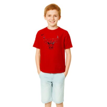 T-shirt Nike Chicago Bulls Rouge pour enfant