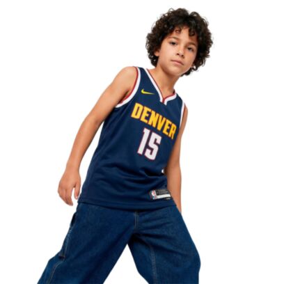Maillot de basket Nike Denver Nuggets Bleu Marine pour Enfant