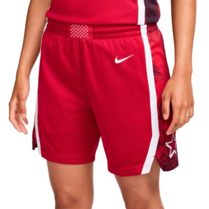 Short de basket Nike USA Rouge pour femme