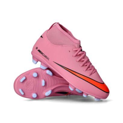 Chaussures de football Nike Mercurial Superfly 10 Club FG Rose pour enfant