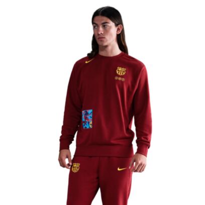 Sweat-shirt Nike Fc Barcelona Rouge pour homme