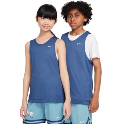 Maillot de basket Nike Dri-FIT Bleu Marine pour Enfant