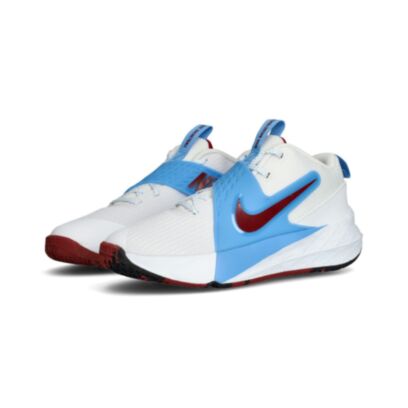 Chaussures de basket Nike Team Hustle D 12 Blanc pour Enfant