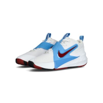 Chaussures de basket Nike Team Hustle D 12 Blanc pour Enfant