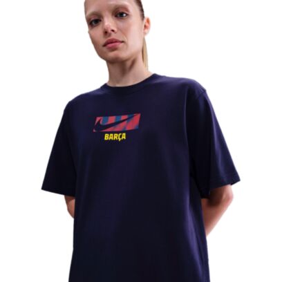 T-shirt Nike Fc Barcelona Bleu Foncé pour femme
