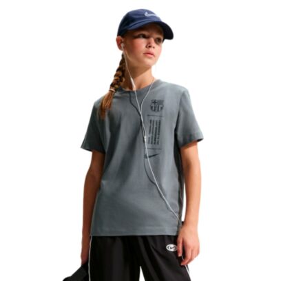 T-shirt Nike Fc Barcelona Gris pour Enfant
