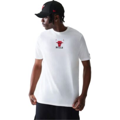 T-shirt New Era Chicago Bulls Blanc