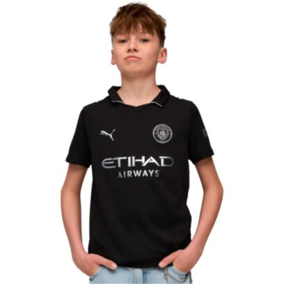 Maillot Puma Manchester City Noir pour enfant