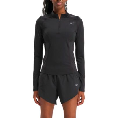 Sweat-shirt Reebok Running Bleu Marine pour Femme