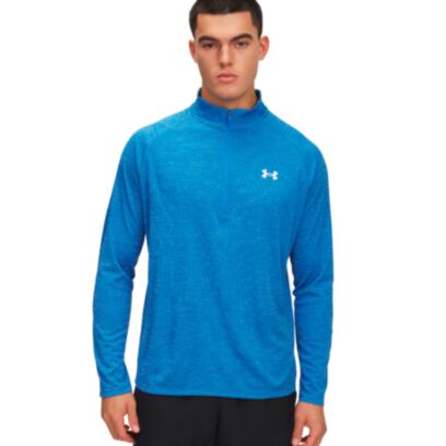 Sweat-shirt Under Armour Tech Textured Bleu pour Homme