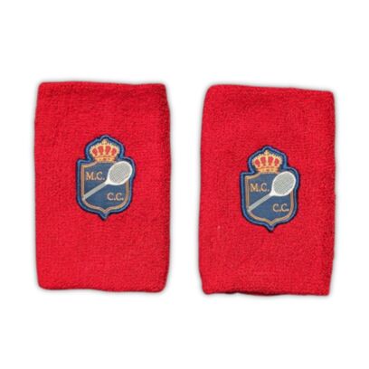 Lot de 2 serre-poignets MCCC Monte-Carlo Country Club Rouge