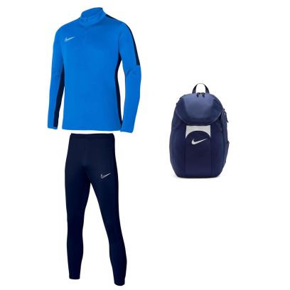 Ensemble Nike homme Pack 3 pièces Haut 1/4 zip Academy 23 Pantalon de survêtement Academy 23 Sac à dos Academy Team DR1352 DR1666 DV0761