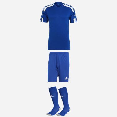 Ensemble adidas Squadra 21 pour Enfant. Maillot + Short + Chaussettes de football (3 pièces)