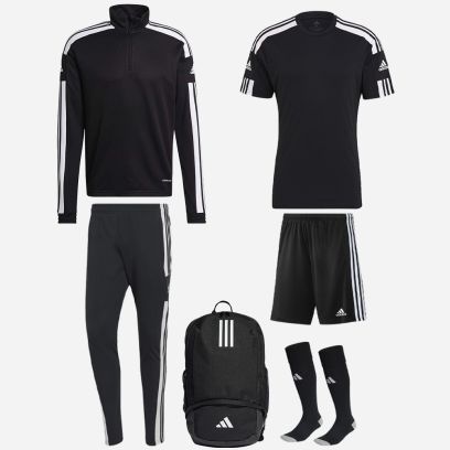 Set di prodotti adidas Squadra 21 per Uomo. Tuta + Maglia + Short + Calze + Zaino (6 prodotti)