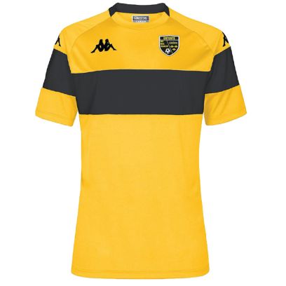 Camiseta Kappa Entente Méry Mériel Bessancourt Football Amarillo y Negro para niño