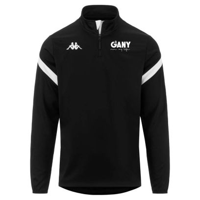 Sweat Kappa Noir Gany Run My Life pour Homme