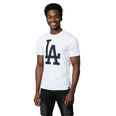 T-shirt 47 Brand La Dodgers Blanc pour Homme