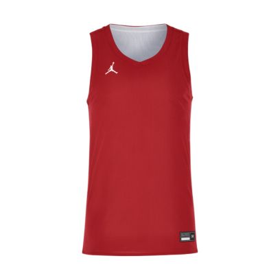 Maillot de basket reversible Jordan Team 25 Rouge pour homme