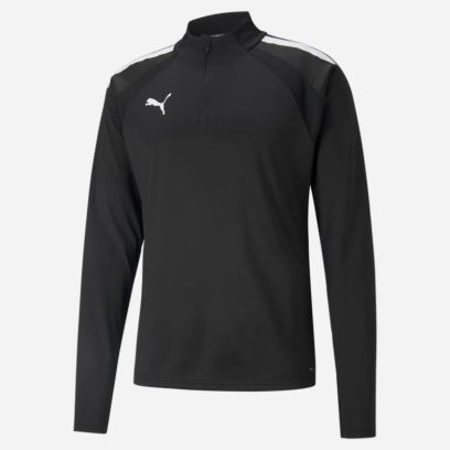 sweat 1 4 zip puma teamliga noir enfant 657237 03