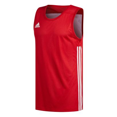 Top adidas Basketball Teamwear Rouge pour Homme