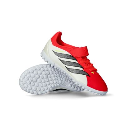 Chaussures de football adidas Predator Club TF Rouge pour enfant