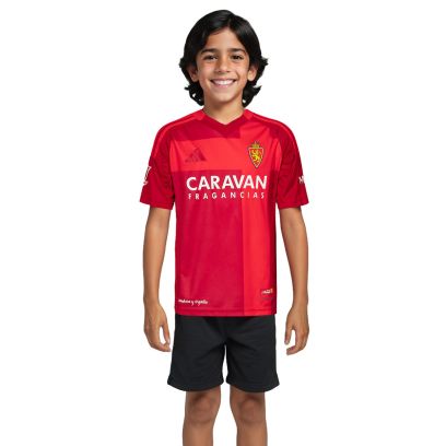 Enfant Real Zaragoza Maillot Extérieur 2024-2025 - Power Red-Vibrant Red