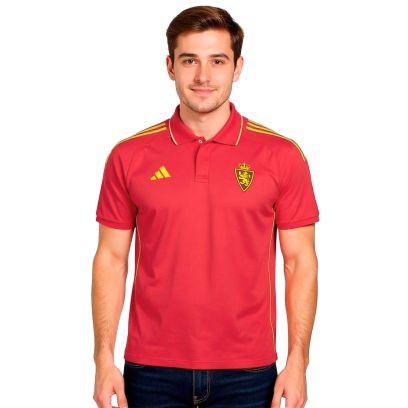 Polo adidas Real Zaragoza Rouge pour homme