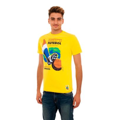 T-shirt COPA World Cup Jaune pour homme