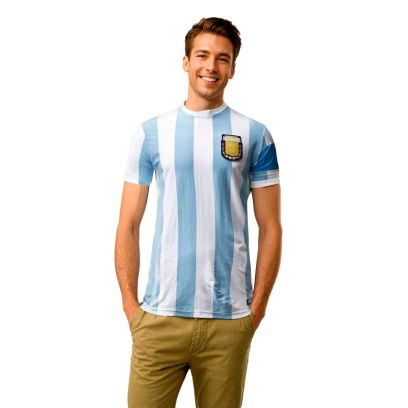 T-shirt COPA Argentine Blanc & Bleu Ciel