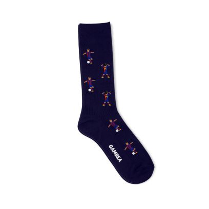 Chaussettes Gambea Barna Bleu Foncé