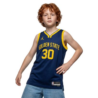Maillot Jordan Golden State Warriors Jaune & Bleu Marine pour enfant