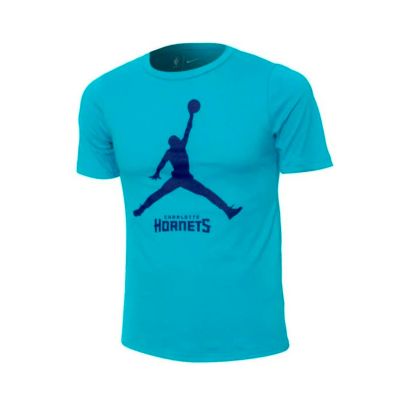 T-shirt Jordan Charlotte Hornets Bleu pour enfant