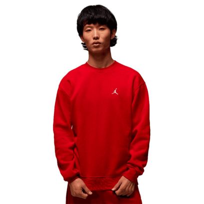 Brooklyn Fleece Crew - Gym Red-White