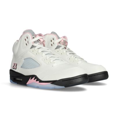 Chaussures Jordan Air Jordan 5 Retro Blanc & Rose