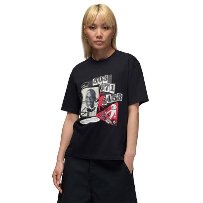 T-shirt Jordan Flight Noir pour femme