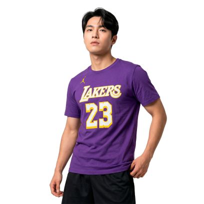 T-shirt Jordan Los Angeles Lakers Violet