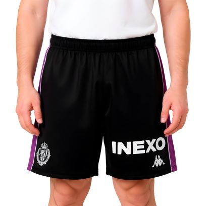 Short Kappa Real Valladolid Noir pour enfant