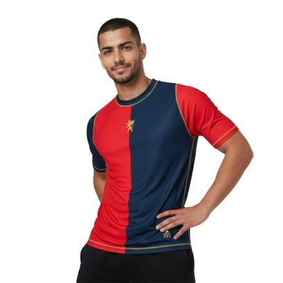 Maillot Kappa Genova Bleu Foncé & Rouge