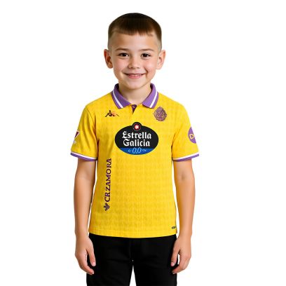 Maillot Kappa Real Valladolid Jaune pour enfant