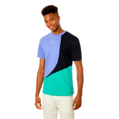 T-shirt Karl Kani Signature Block Violet pour homme