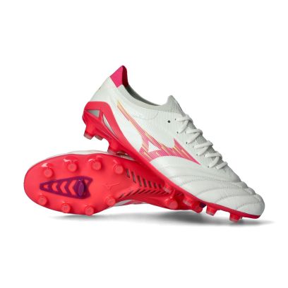 Chaussures de football Mizuno Morelia Neo IV Elite FG Blanc