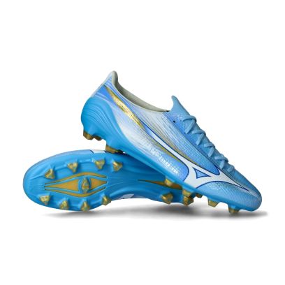 Chaussures de football Mizuno Alpha III Elite FG Bleu