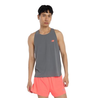 Top New Balance Race Day Gris pour homme