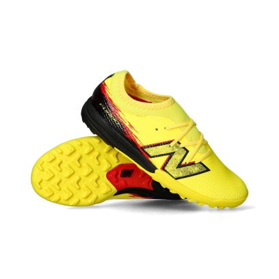 Chaussures de football New Balance Furon V8 Team TF Jaune pour enfant