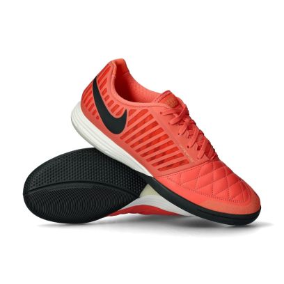 Chaussures de futsal Nike Lunar Gato II Orange & Rouge