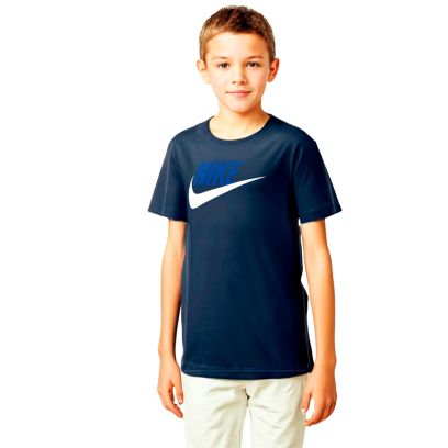 T-shirt Nike Club Futura Bleu Foncé pour enfant