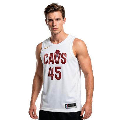 Maillot de basket Nike Cleveland Cavaliers Blanc